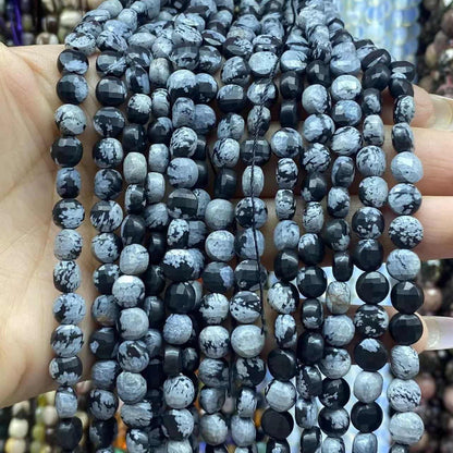 Faceted Cion Beads 6x6mm Quartz/Jasper/Agate/Crystal