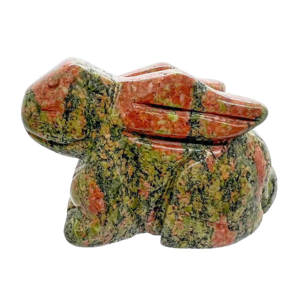 Rabbit Statue Hand Carved Animal Figurine