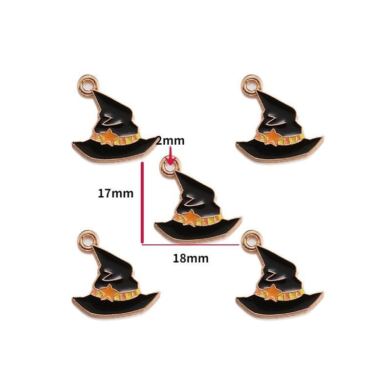 5PCS Halloween Style Theme Jewelry Making Findings Charm #3