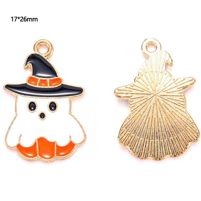 5PCS Halloween Style Theme Jewelry Making Findings Charm #1