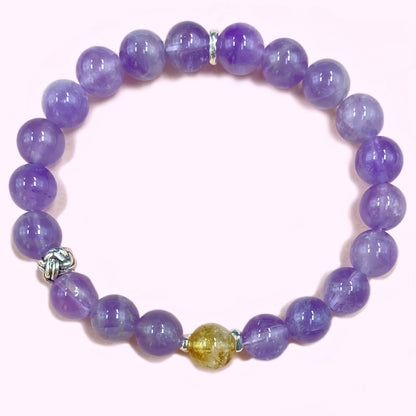 Amethyst Crystal Bracelet for Focus and Concentration