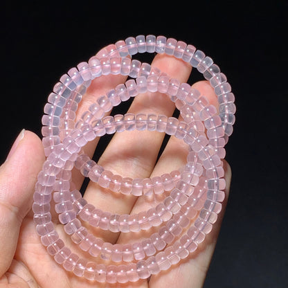 Clear quartz barrel bracelet