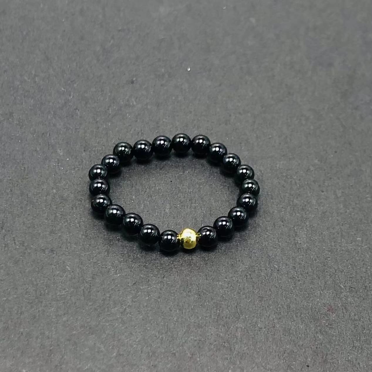 3mm Multi Round Bead Ring Elastic Rings Stackable