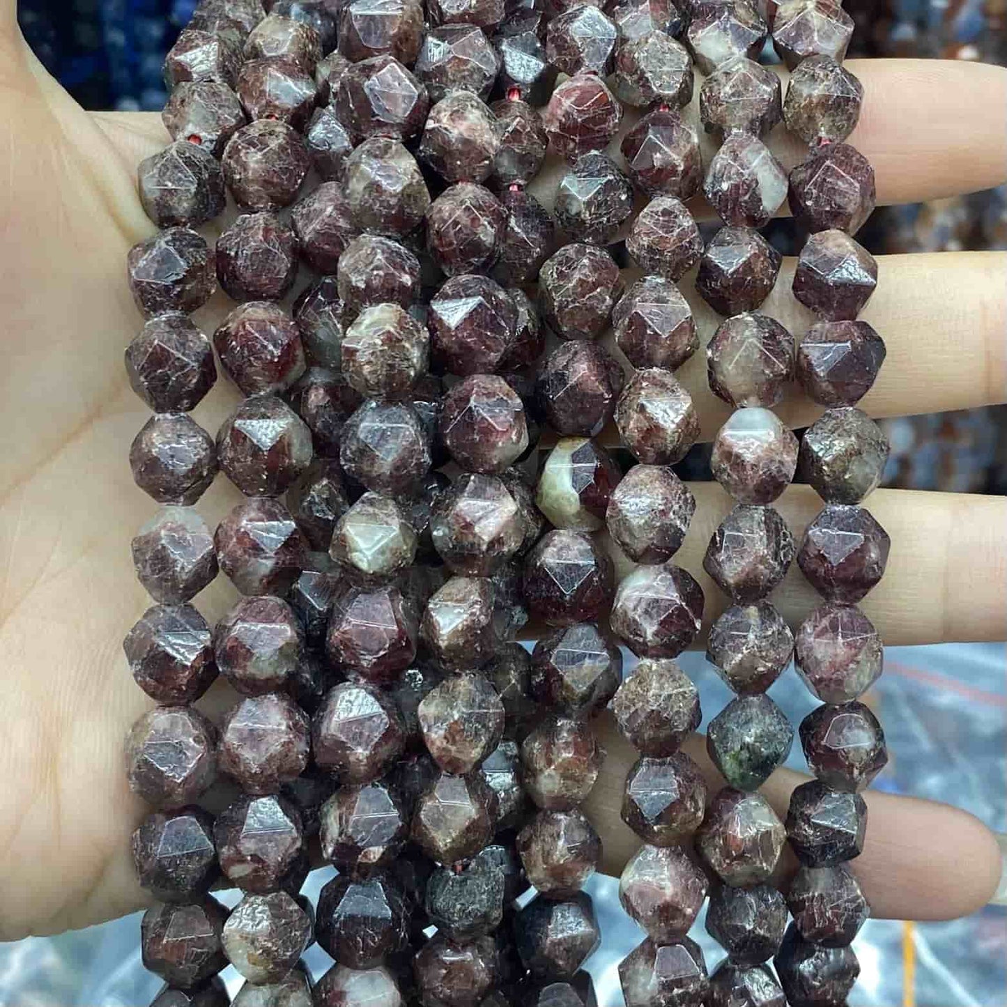 Diamond Faceted Beads 6mm/8mm/10mm Quartz/Jasper/Agate/Crystal