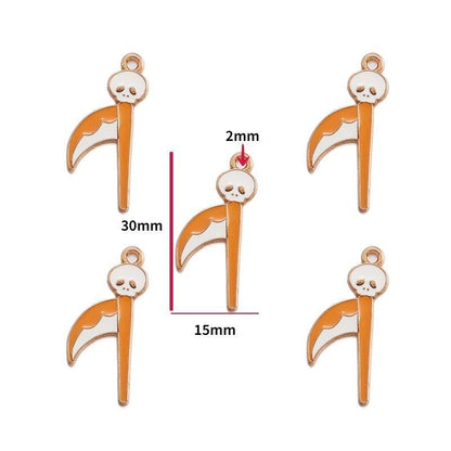 5PCS Halloween Style Theme Jewelry Making Findings Charm #3