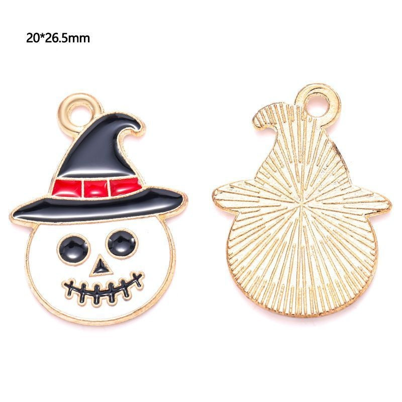 5PCS Halloween Style Theme Jewelry Making Findings Charm #1