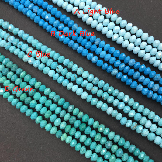 Rondelle & Heshi Turquoise Beads