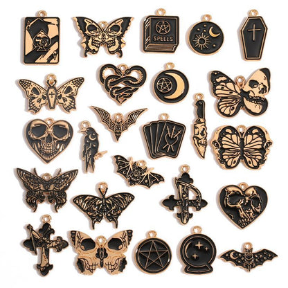 Gothic Black Theme Collection Jewelry Making Findings Charm