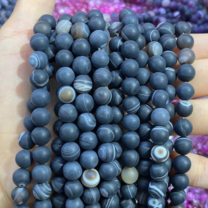 #1 Round Aagte Beads 6mm/8mm/10mm/12mm