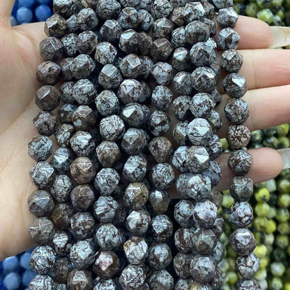 Diamond Faceted Beads 6mm/8mm/10mm Quartz/Jasper/Agate/Crystal