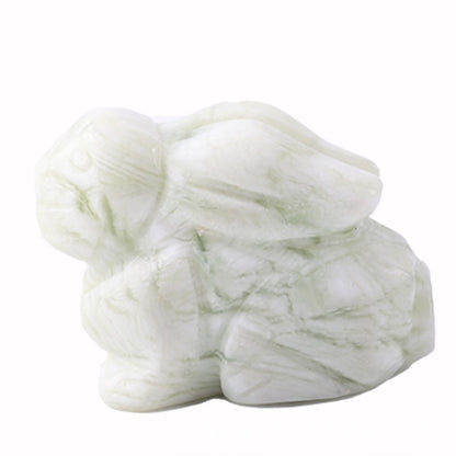 Rabbit Statue Hand Carved Animal Figurine