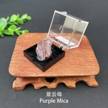 Micro Mineral Box Raw Crystal GemstoneCollection Box