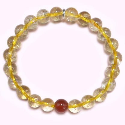 Yellow Citrine for Better Wealth & Career Crystal Bracelet
