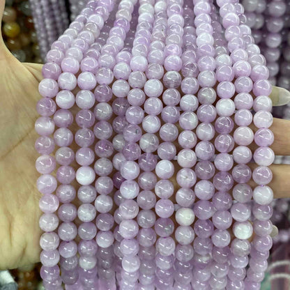 High-Quality Gemstone & Crystal Round Smooth Beads 4mm 6mm 8mm 10mm