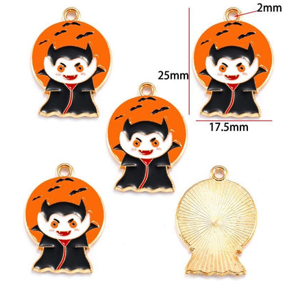 5PCS Halloween Style Theme Jewelry Making Findings Charm #3