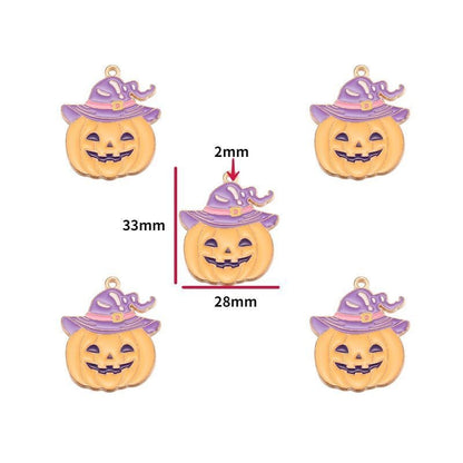 5PCS Halloween Style Theme Jewelry Making Findings Charm #1