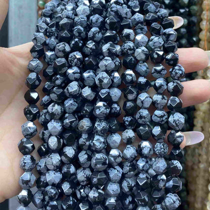 Diamond Faceted Beads 6mm/8mm/10mm Quartz/Jasper/Agate/Crystal