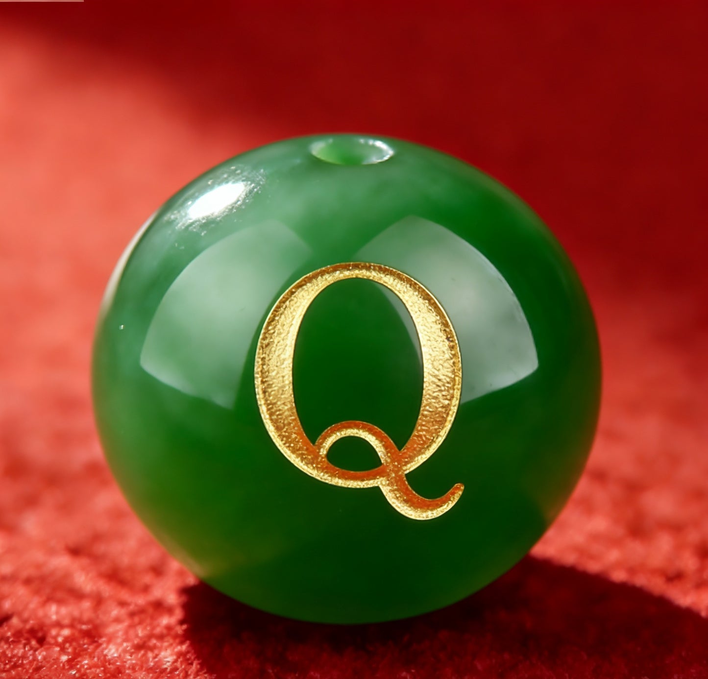 Natural Red Agate Beads - 26 Alphabet Loose Beads for Engraving Customization DIY