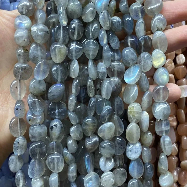 Nugget Shape Labradorite Beads