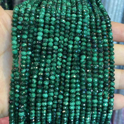 Faceted Rondelle Beads 2x3mm 3x4mm Gemstone/Quartz/Jasper/Agate