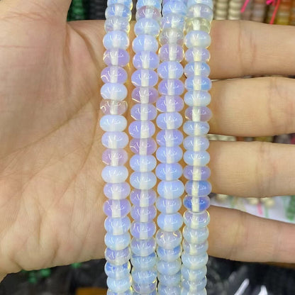 Round Rondelle Beads 2x4mm 4x6mm 5x8mm Quartz/Jasper/Agate