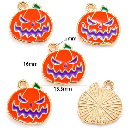 5PCS Halloween Style Theme Jewelry Making Findings Charm #3