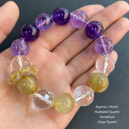 Natural Designer Healing Crystal Bracelet Mutiple Styles