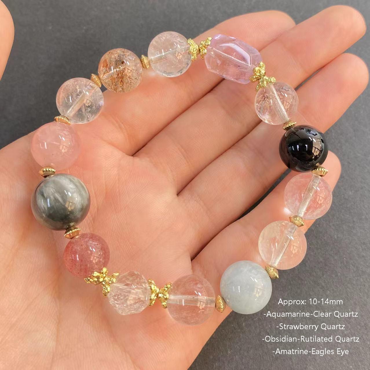 Natural Designer Healing Crystal Bracelet Mutiple Styles