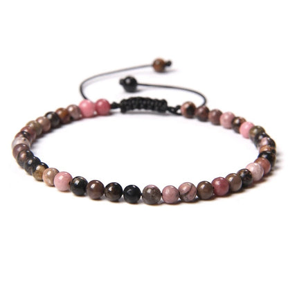 Beads Bracelet Adjustable Rope String Braided Bracelets 4mm 6mm 8mm
