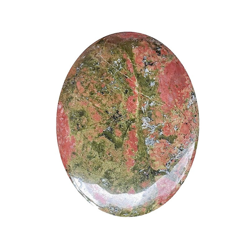 Oval Palm Stone, Polished Oval Gemstone Pocket Palm Stone Gift
