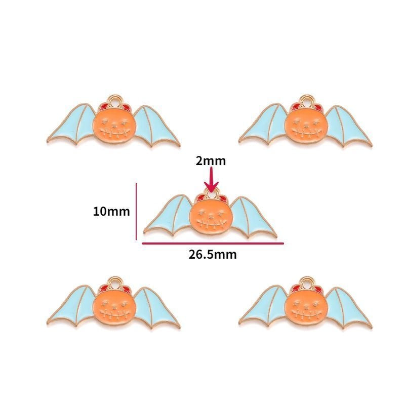 5PCS Halloween Style Theme Jewelry Making Findings Charm #2