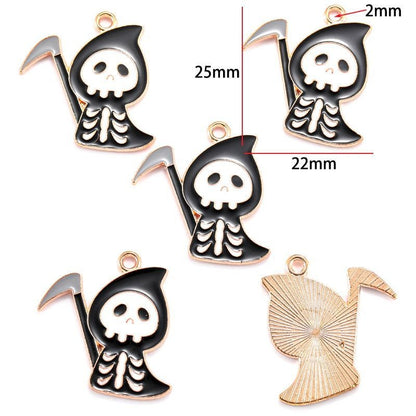 5PCS Halloween Style Theme Jewelry Making Findings Charm #3