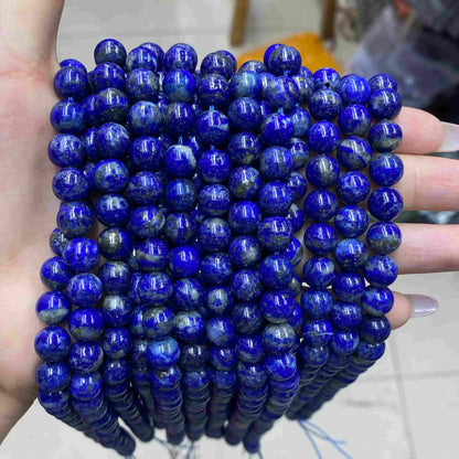 High-Quality Gemstone & Crystal Round Smooth Beads 4mm 6mm 8mm 10mm