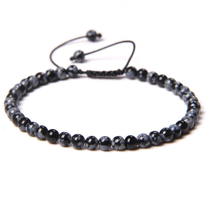 Beads Bracelet Adjustable Rope String Braided Bracelets 4mm 6mm 8mm