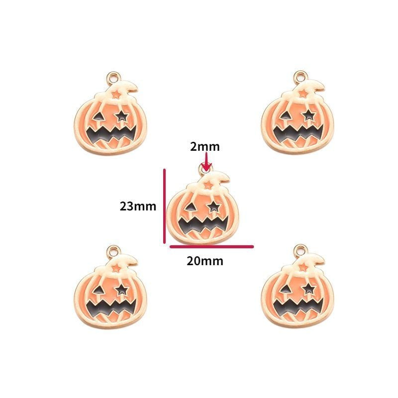 5PCS Halloween Style Theme Jewelry Making Findings Charm #1