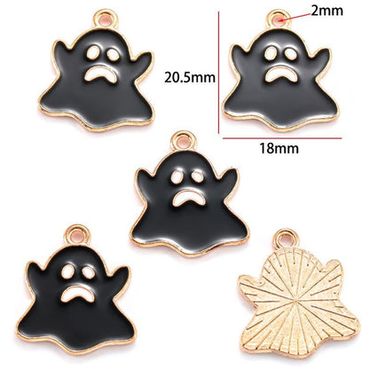 5PCS Halloween Style Theme Jewelry Making Findings Charm #3