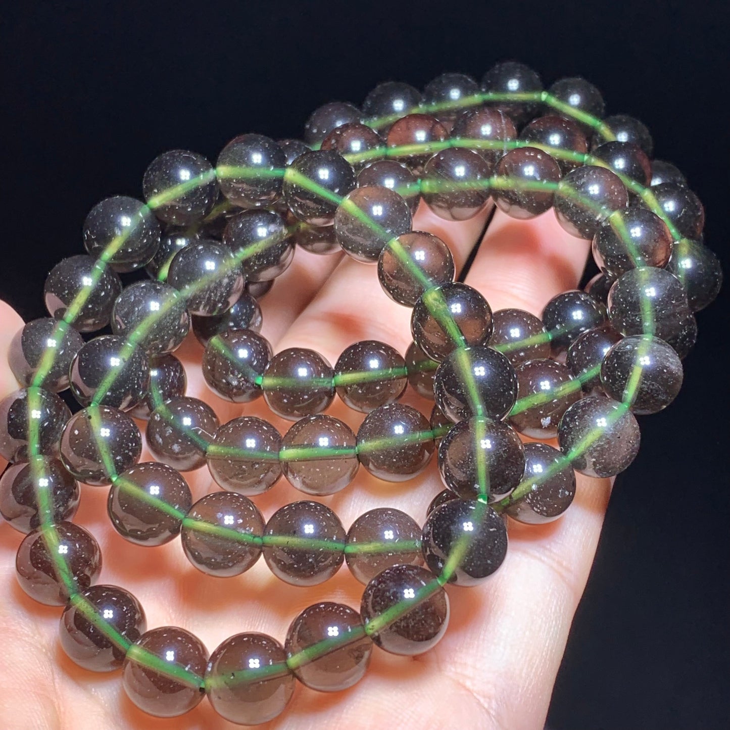 Natural cintamani crystal bracelet