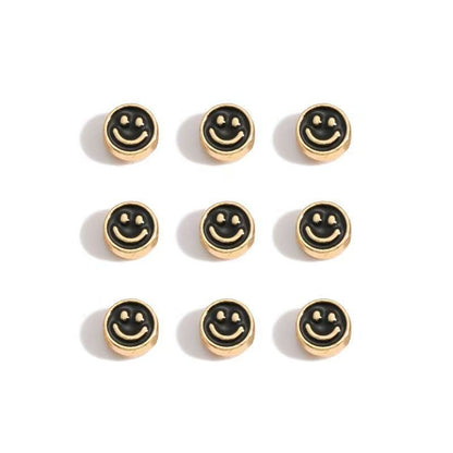 5PCS Colorful Happy Face Jewelry Making Findings Spacer