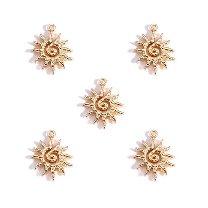 5 PCS Sun Style Jewelry Making Findings Charm Multi Sizes