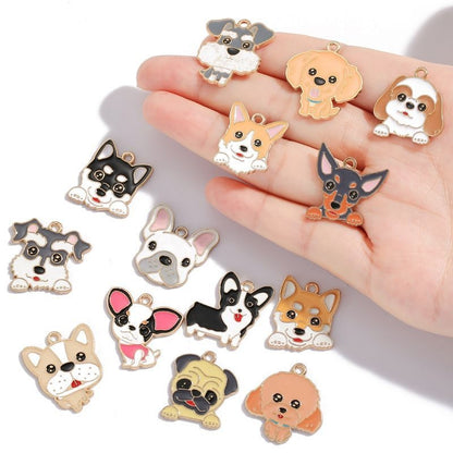 5PCS Colorful Poppy Collection Jewelry Making Findings Charm