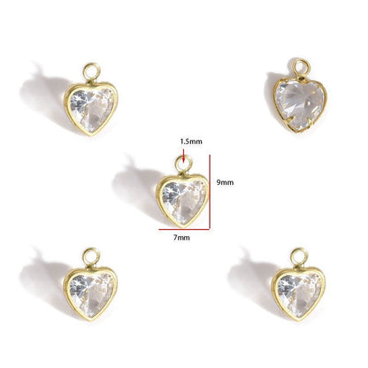 5PCS Crystal Collection Jewelry Making Findings Charm