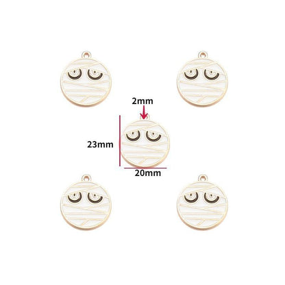 5PCS Halloween Style Theme Jewelry Making Findings Charm #1
