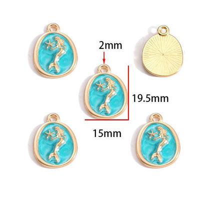 Assorted Ocean Design Charms for Jewelry Making