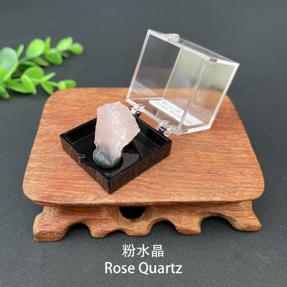 Micro Mineral Box Raw Crystal GemstoneCollection Box