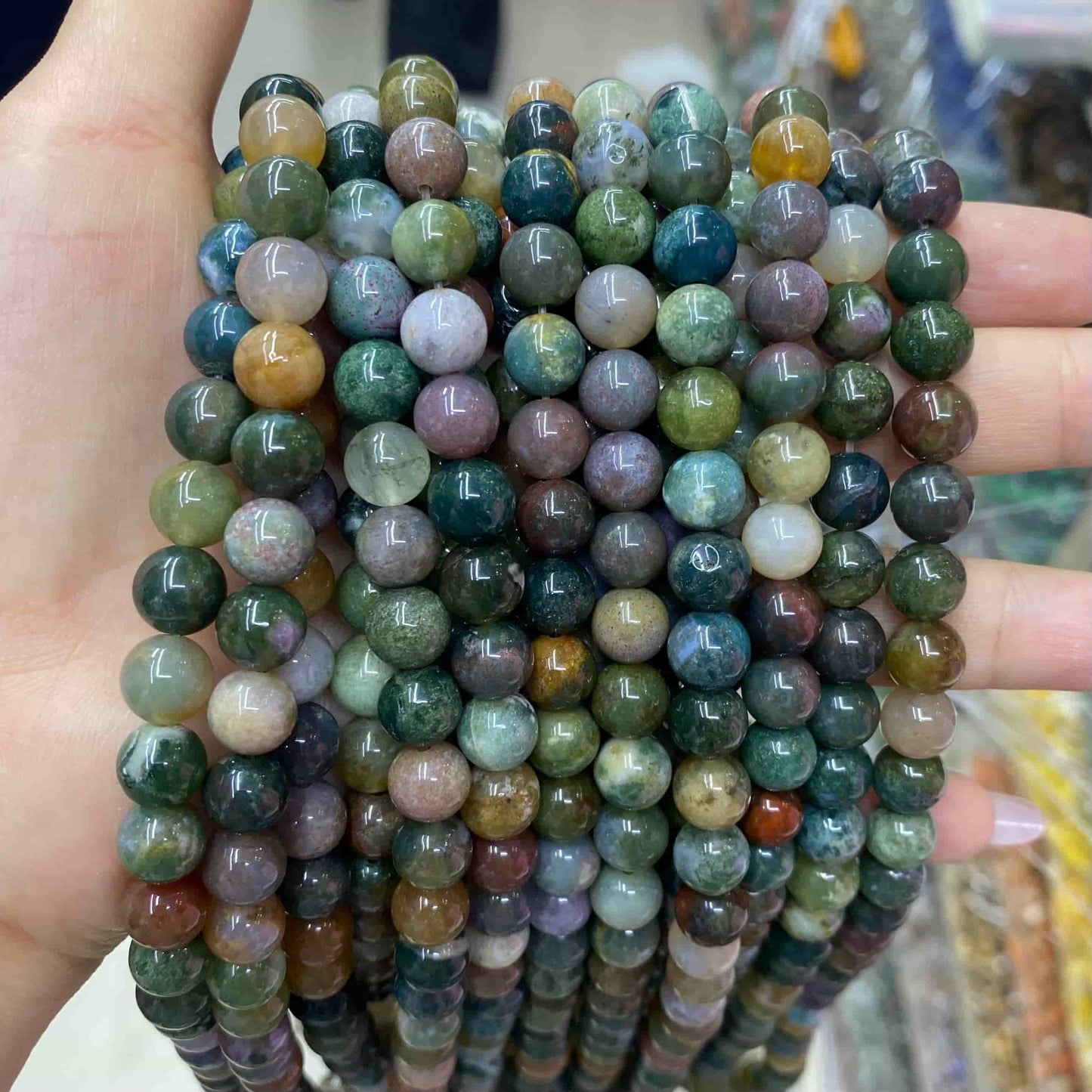 Wholesale Gemstone Beads 4mm 6mm 8mm 10mm 12mm-Loose Bead -Free Shipping （I）