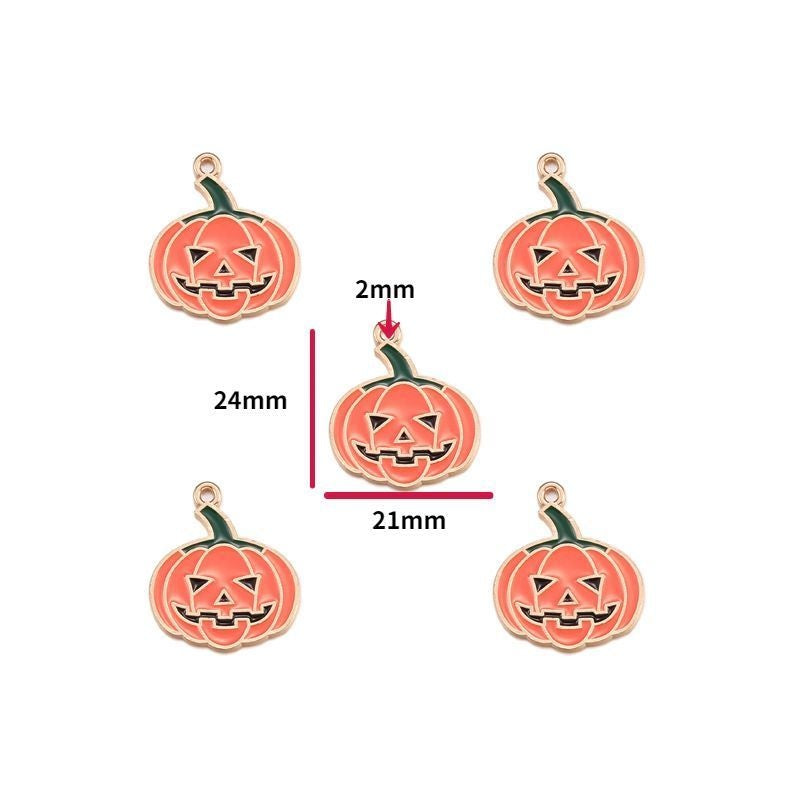 5PCS Halloween Style Theme Jewelry Making Findings Charm #1