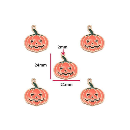 5PCS Halloween Style Theme Jewelry Making Findings Charm #1