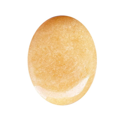 Oval Palm Stone, Polished Oval Gemstone Pocket Palm Stone Gift