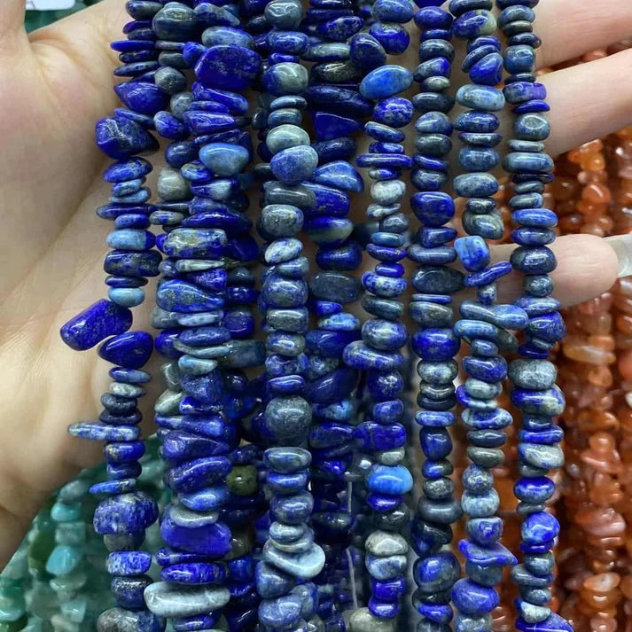 Freeform Chip Lapis Beads