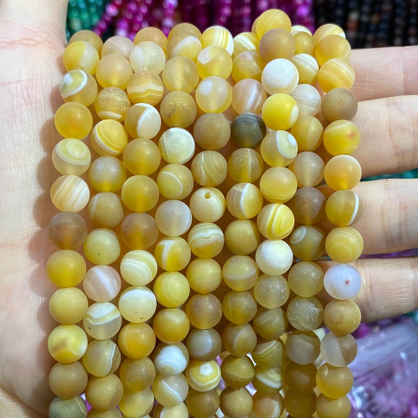 #1 Round Aagte Beads 6mm/8mm/10mm/12mm